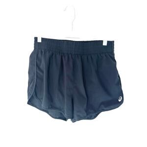 Asics Running Shorts Women's Black Athletic‎ Workout Basic Pull On Medium